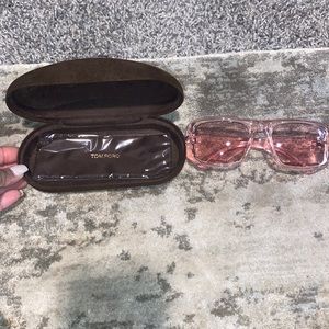 Tom Ford pink glasses